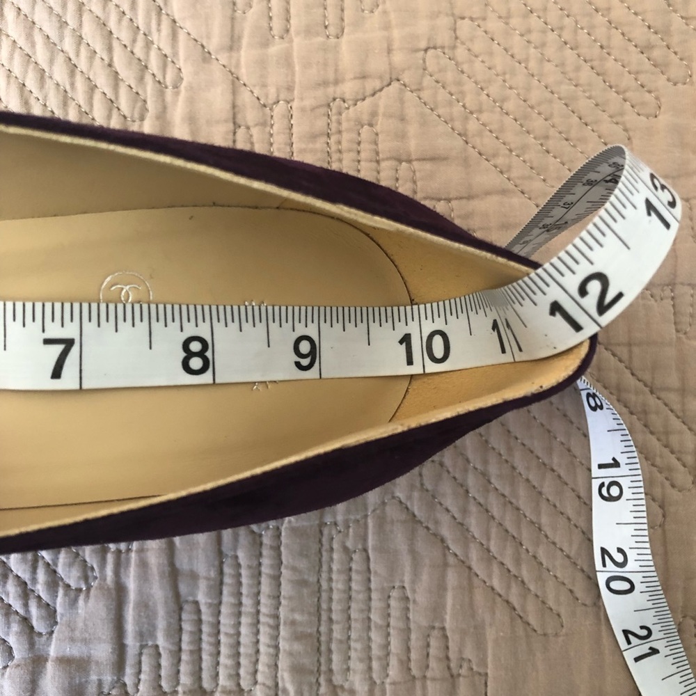 Auth CHANEL purple suede satin black cap point toe pumps heel NEW Gabrielle Coco - Picture 14 of 17